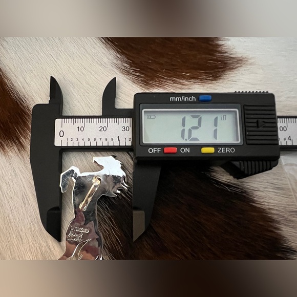 ❤️ Kingman Turquoise Decorative 925 Hand Stamped Statement Horse Pendant 2.22”L - Picture 15 of 15